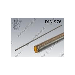 Pręt gwint. M12×1,25×1000-10.9 surowe DIN 976