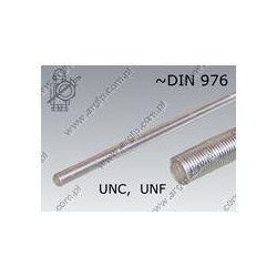 Pręt gwint. 5/16-UNC×1000-10.9 oc.B DIN 976
