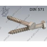 Wkręt do drewna 6-kt 8×60-A2 DIN 571
